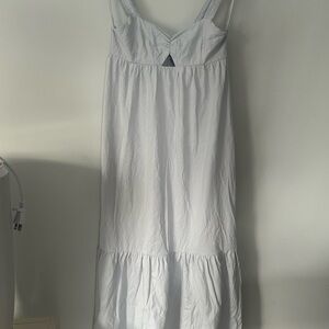 White Sleeveless Maxi Dress